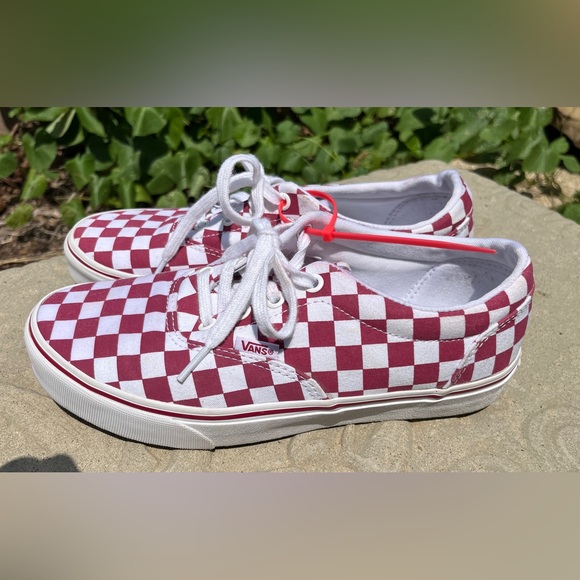 Vans Off the Wall Doheny Skate Lace-Up Ceris/White Women Size 8 EUC - Picture 6 of 12